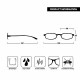 Opulize FLY Reading Glasses Rounded Mens Womens Spring Hinges Inc Pouch R67