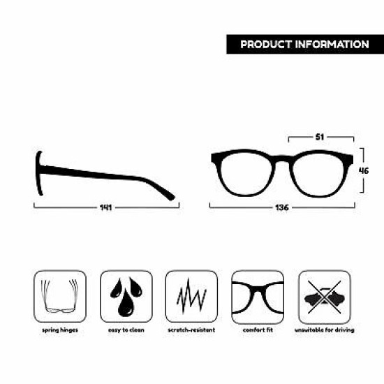 Opulize Blue Light Glasses Filter Harmful Blue Light Rays From Your Screens B5